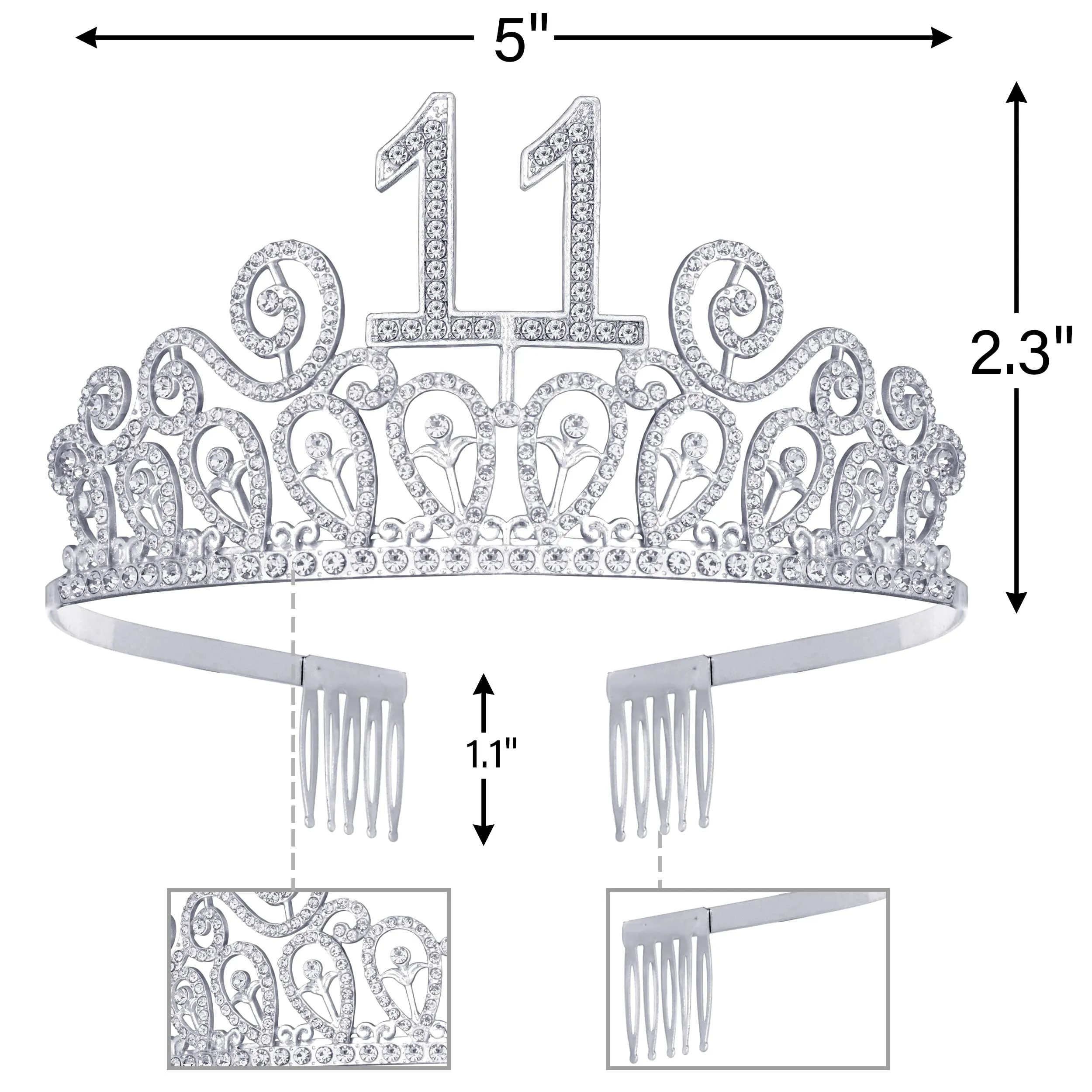 11th Birthday, 11th Birthday Gifts for Girls, 11th Birthday Tiara, 11th Birthday Tiara