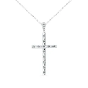 14K PENDANT DIAMOND CROSS (102DP2136-50-CR)