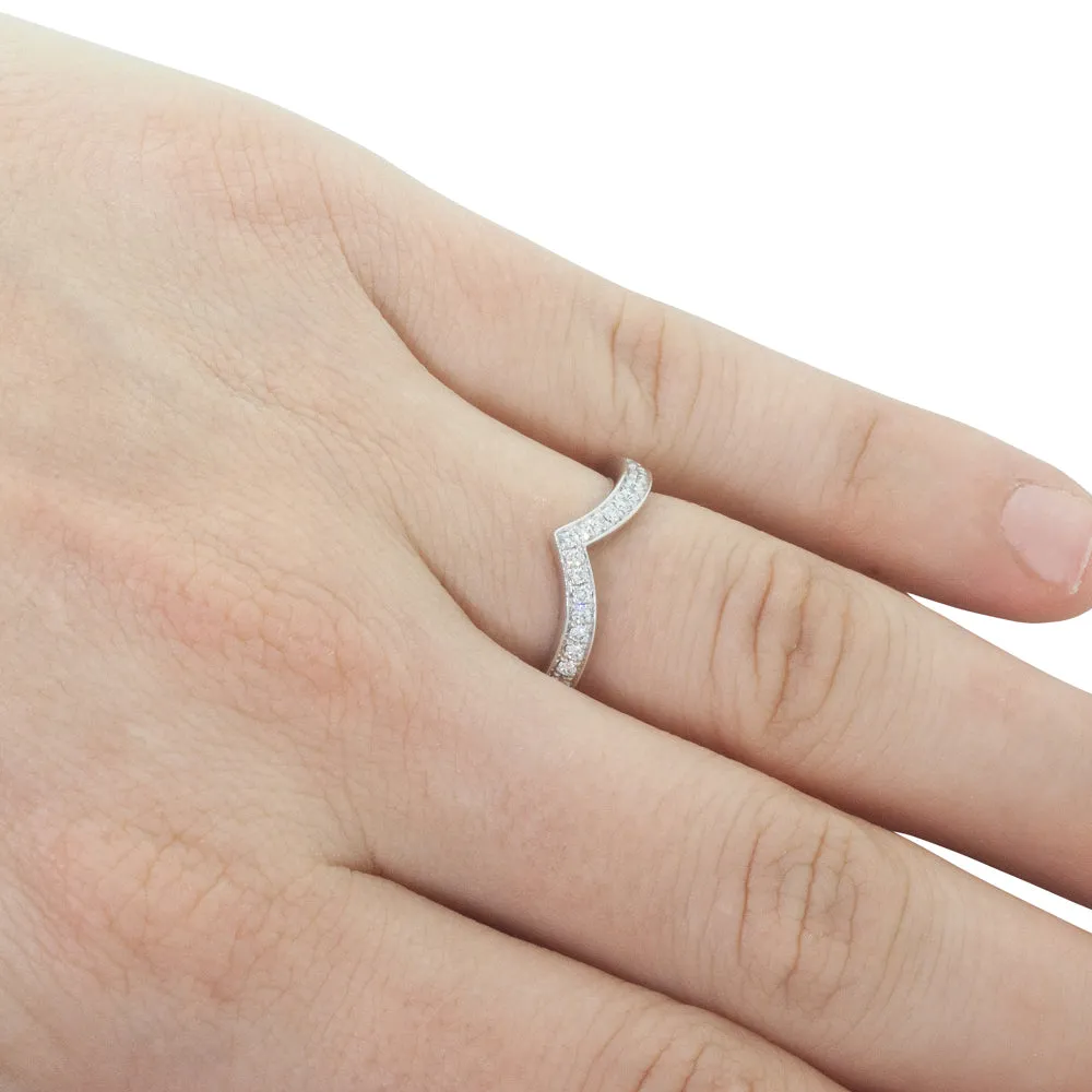 18ct White Gold Diamond Tiara Band