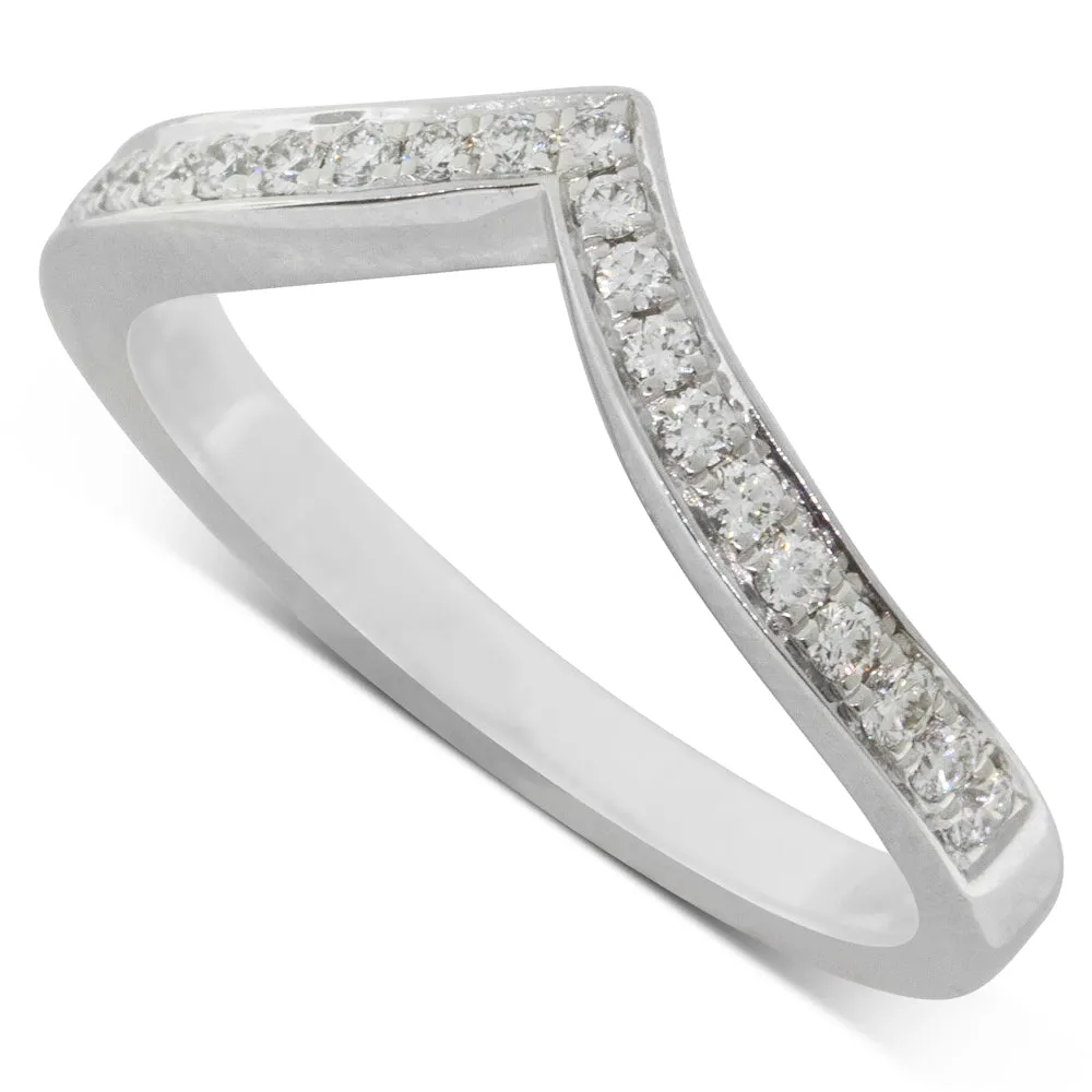 18ct White Gold Diamond Tiara Band
