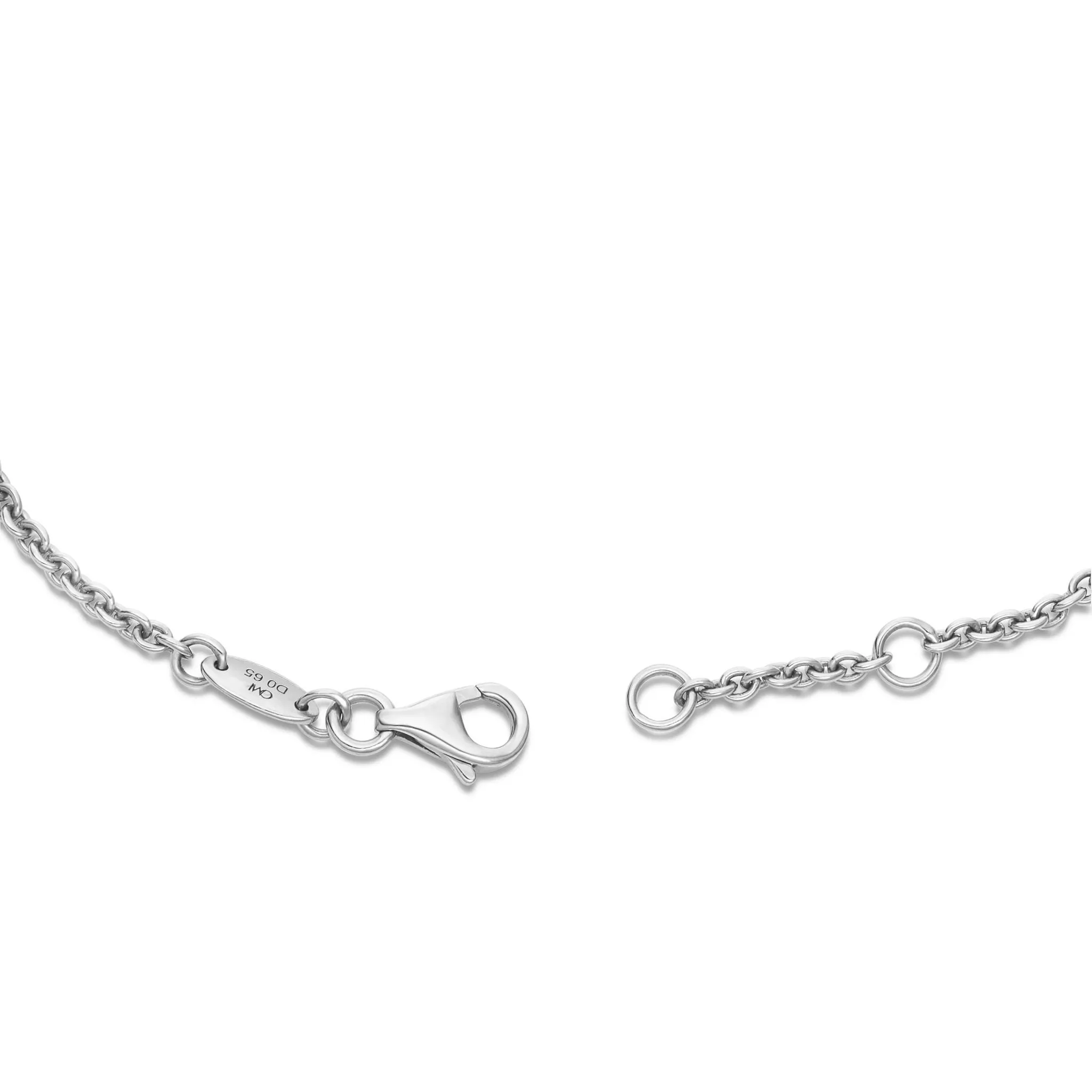 18K Gold 0.65ct Floating Diamond Pendant Bracelet