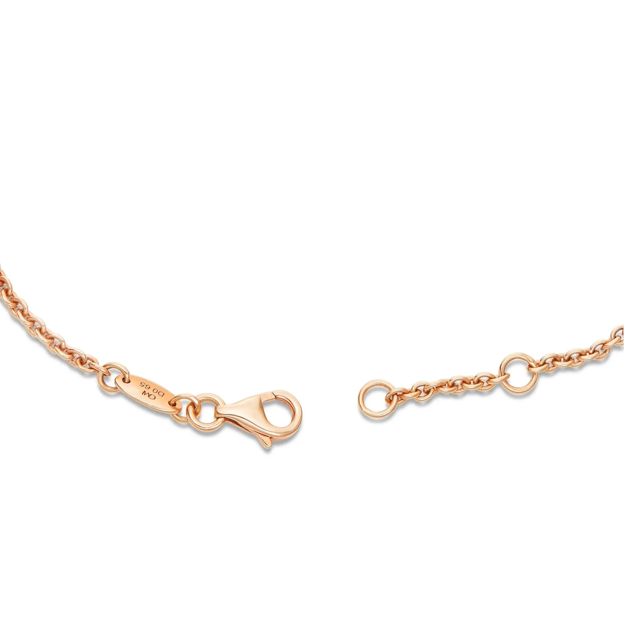 18K Gold 0.65ct Floating Diamond Pendant Bracelet