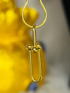 18K Gold Hardware Pendant