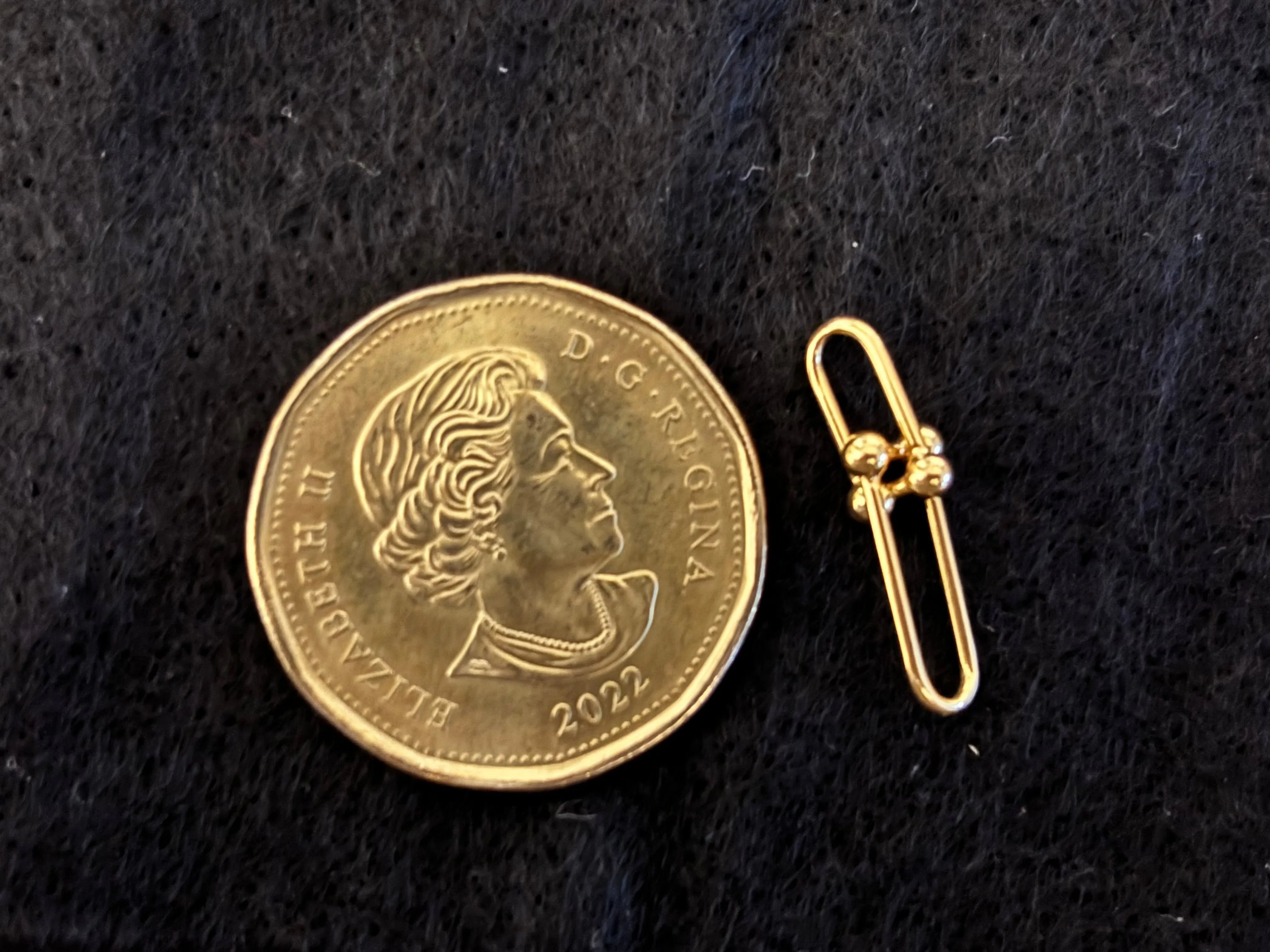 18K Gold Hardware Pendant