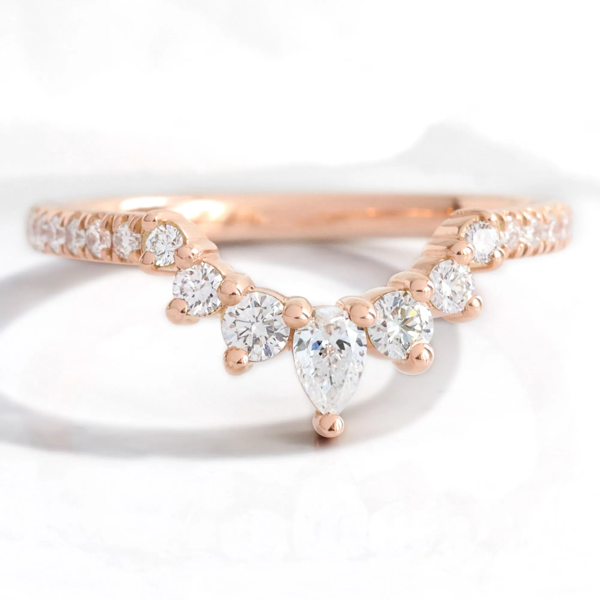 1.94 Ct. Oval Lab Diamond 3 Stone Ring Set w/ Crescent Wedding Band in Stella Setting