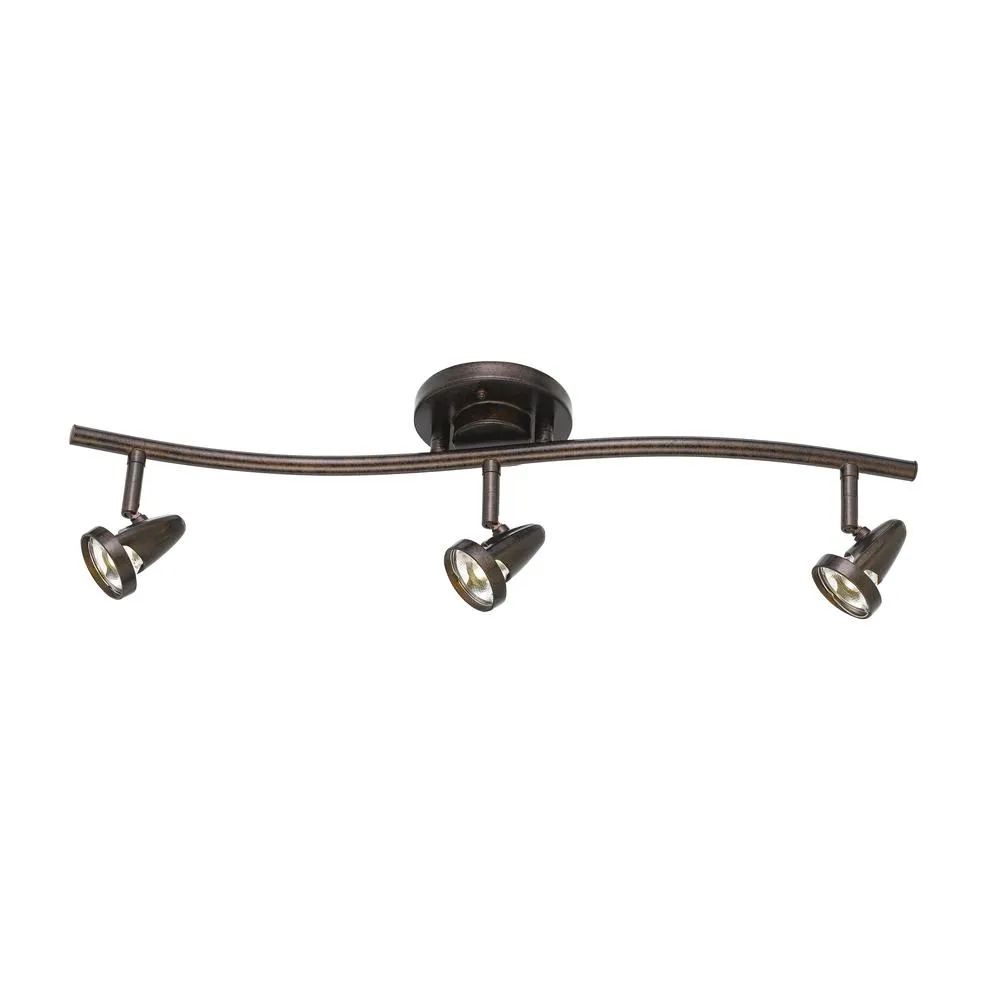 20W Intergrated Led Serpentine Rail Fixture. 1660 Lumen, 3300K. Fixture Comes With A Pair Of 4" And 8" Extension Poles By Cal Lighting