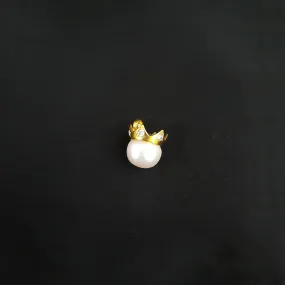 22K YG Fancy Pearl with AD Pendant-1pc