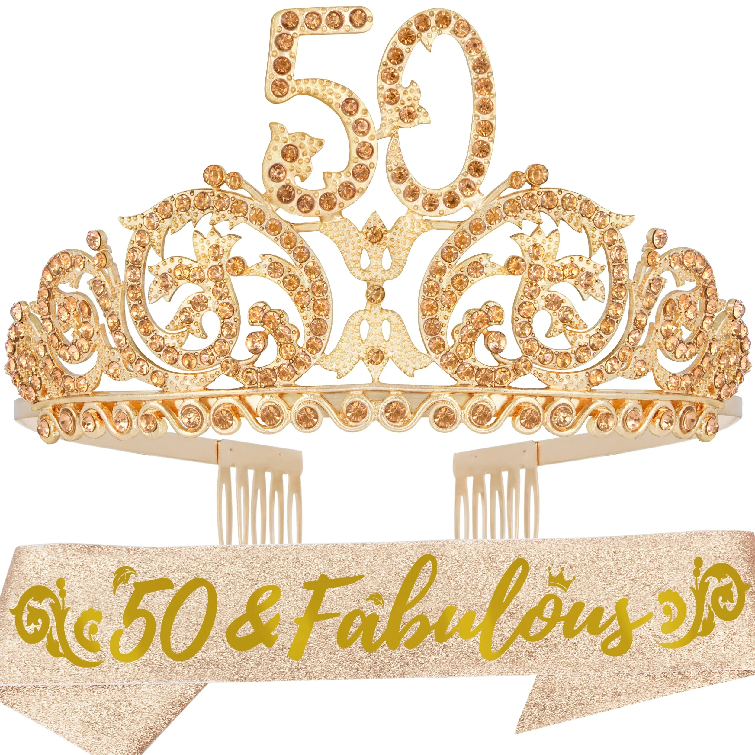 50th Birthday, 50th Birthday Decorations for Women, 50th Birthday Tiara, 50 Birthday