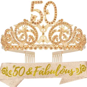 50th Birthday, 50th Birthday Decorations for Women, 50th Birthday Tiara, 50 Birthday