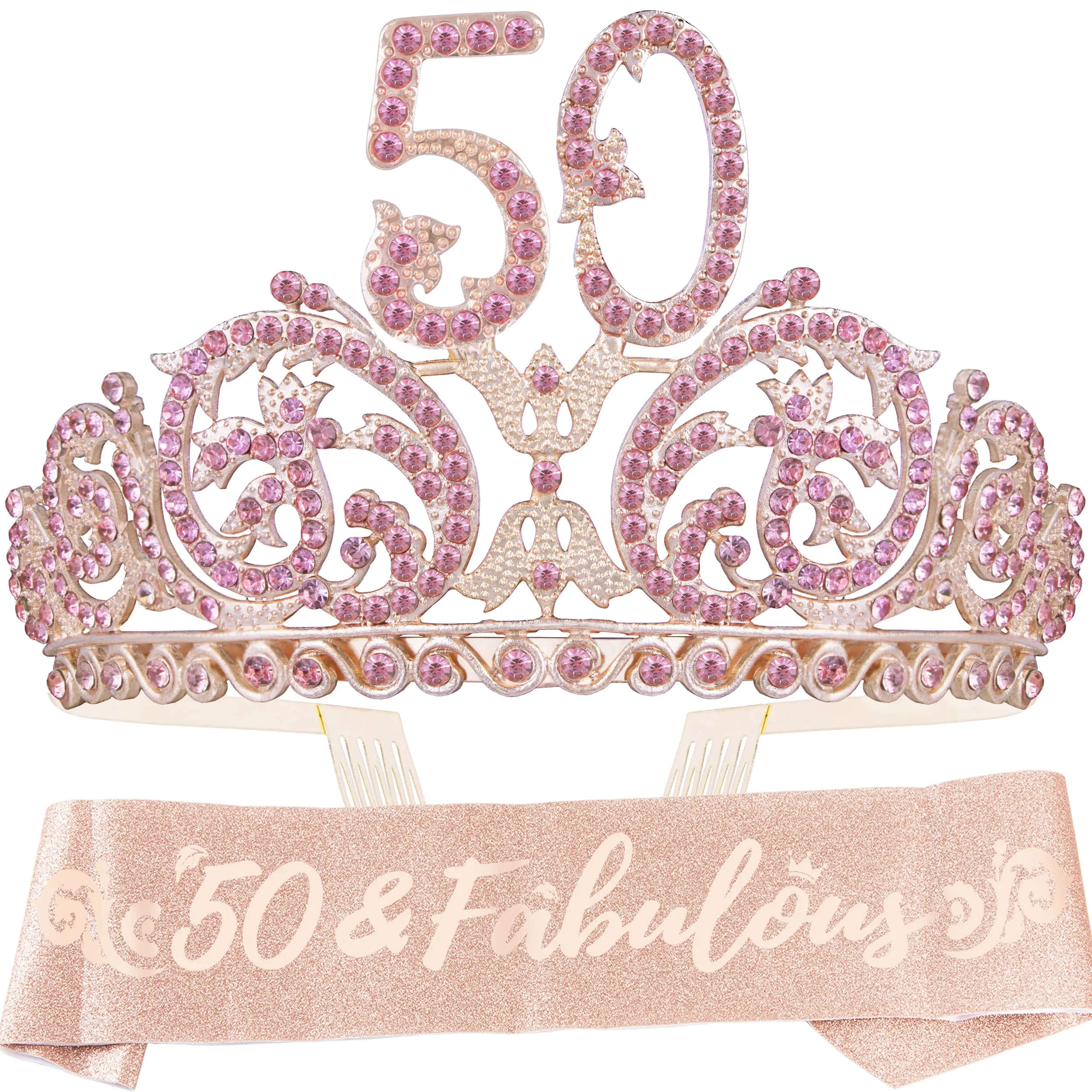 50th Birthday, 50th Birthday Decorations for Women, 50th Birthday Tiara, 50 Birthday