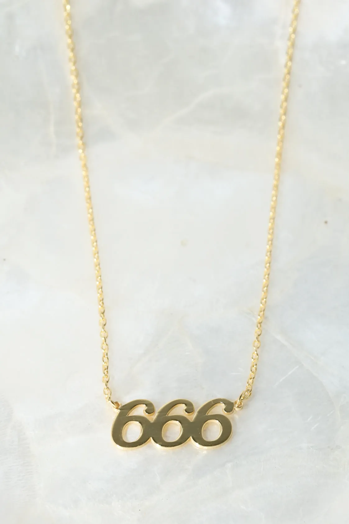 666 Angel Number 925 Necklace