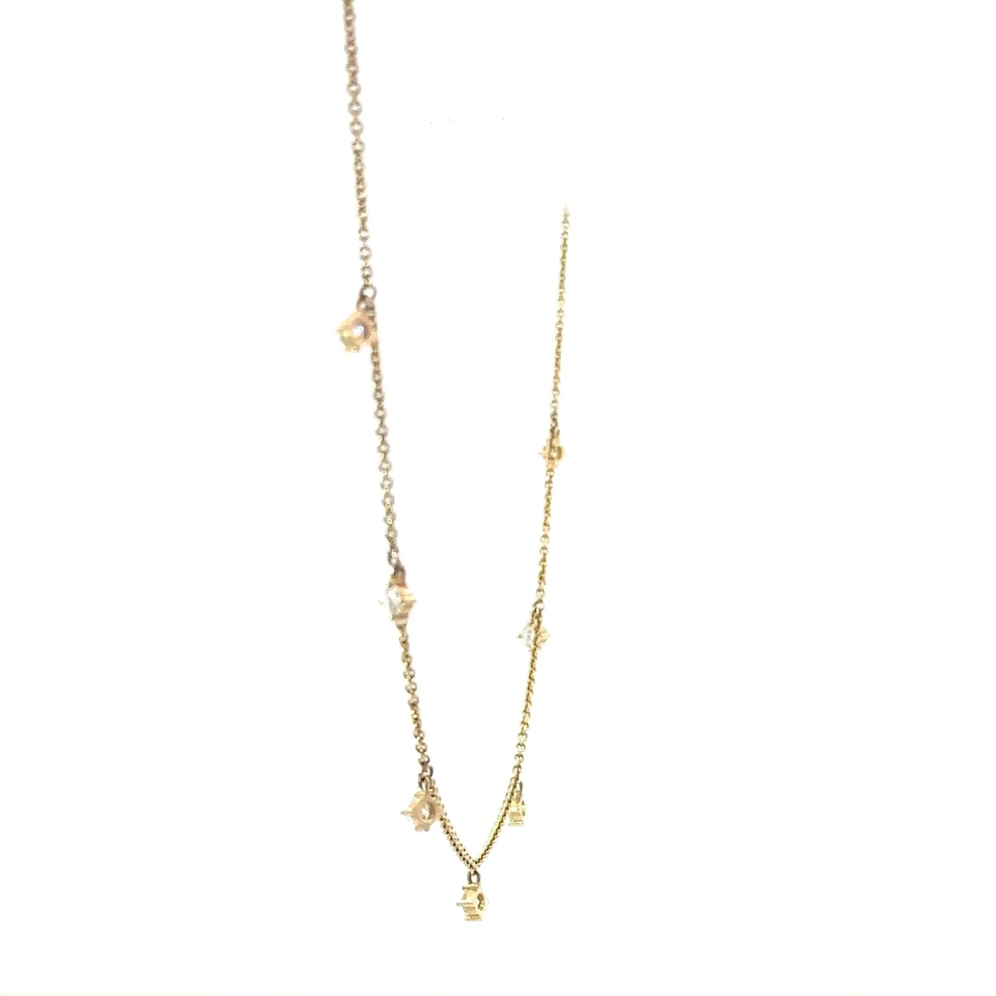 7 - Diamond Station Necklace