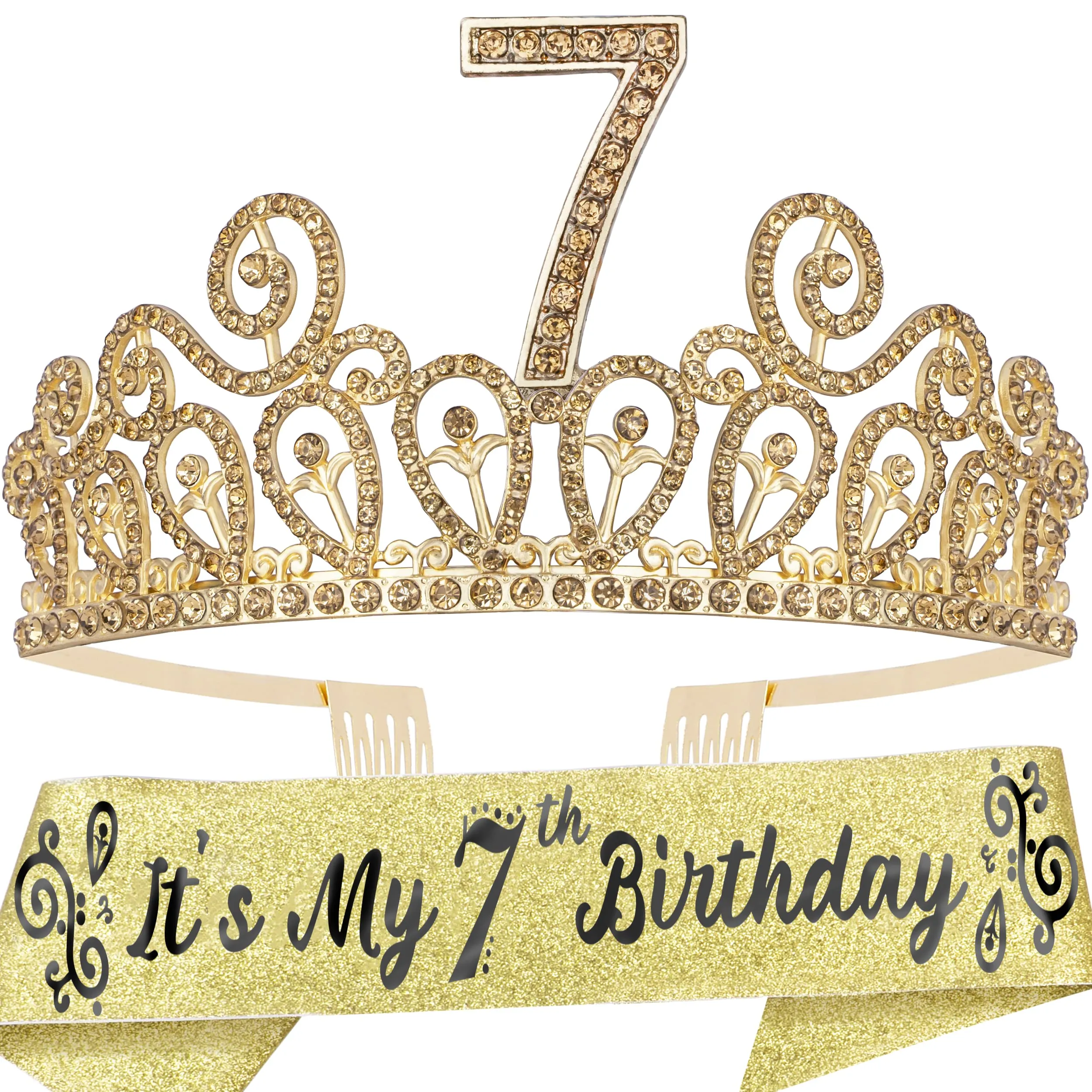 7th Birthday, 7th Birthday Decorations for Girls, 7th Birthday Girl, 7th Birthday Tiara