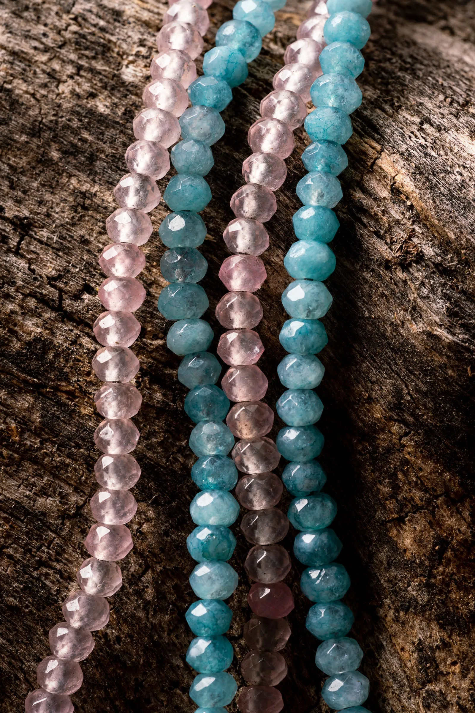 8mm Aqua Jade Natural Gemstone Bracelet (2 Styles)