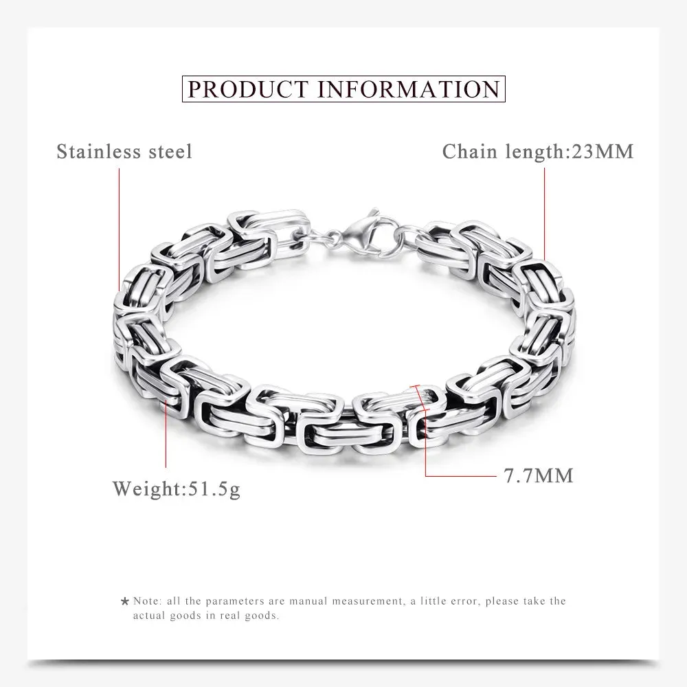 8MM Stainless Steel Chain Bracelet