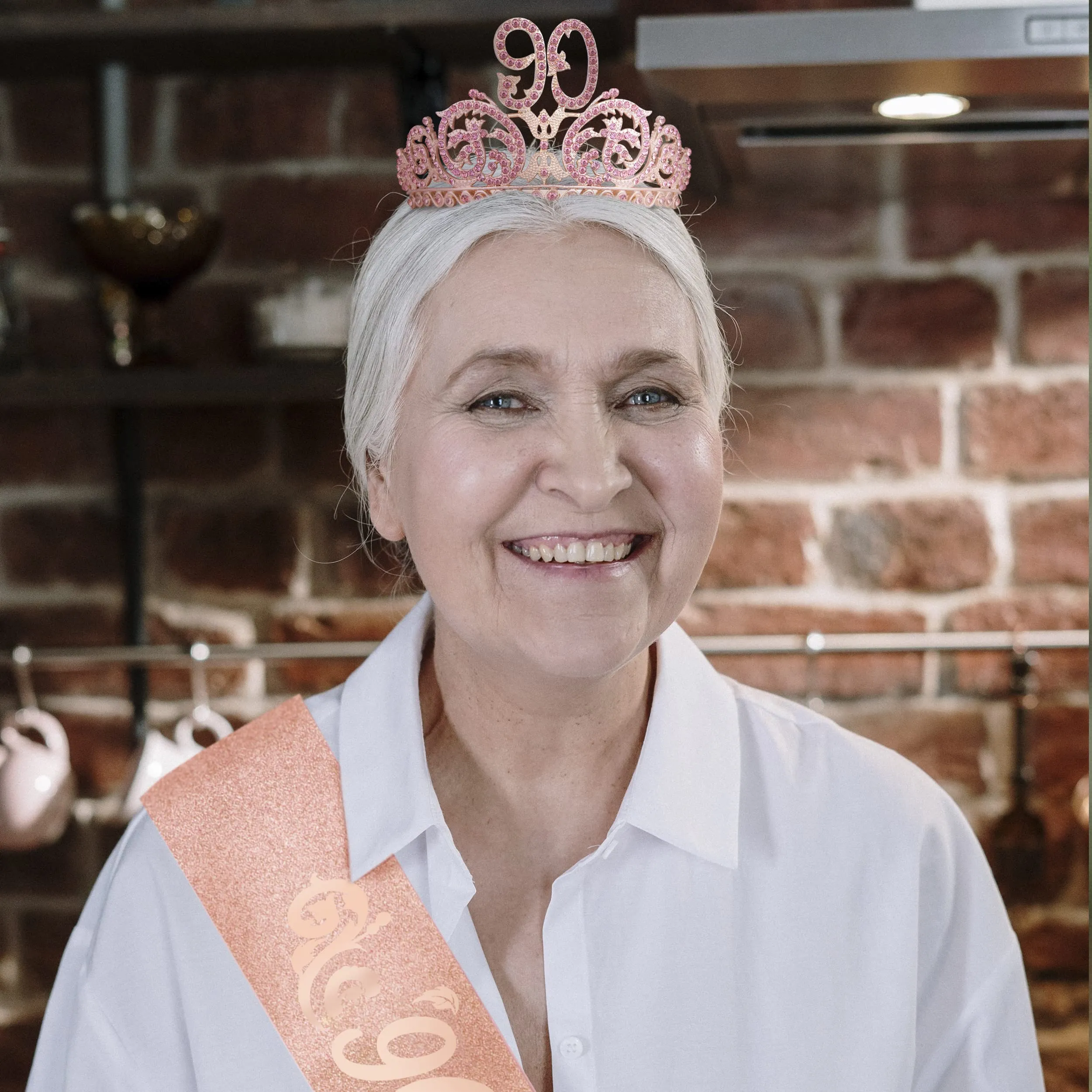 90th Birthday, 90th Birthday Decorations for Women, 90th Birthday Tiara and Sash, 90th