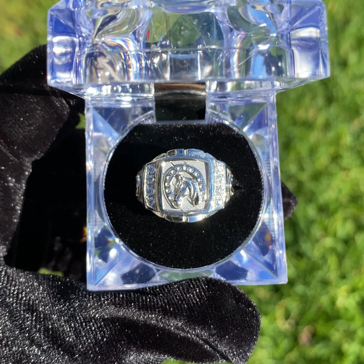 925 Silver Horse Ring 08