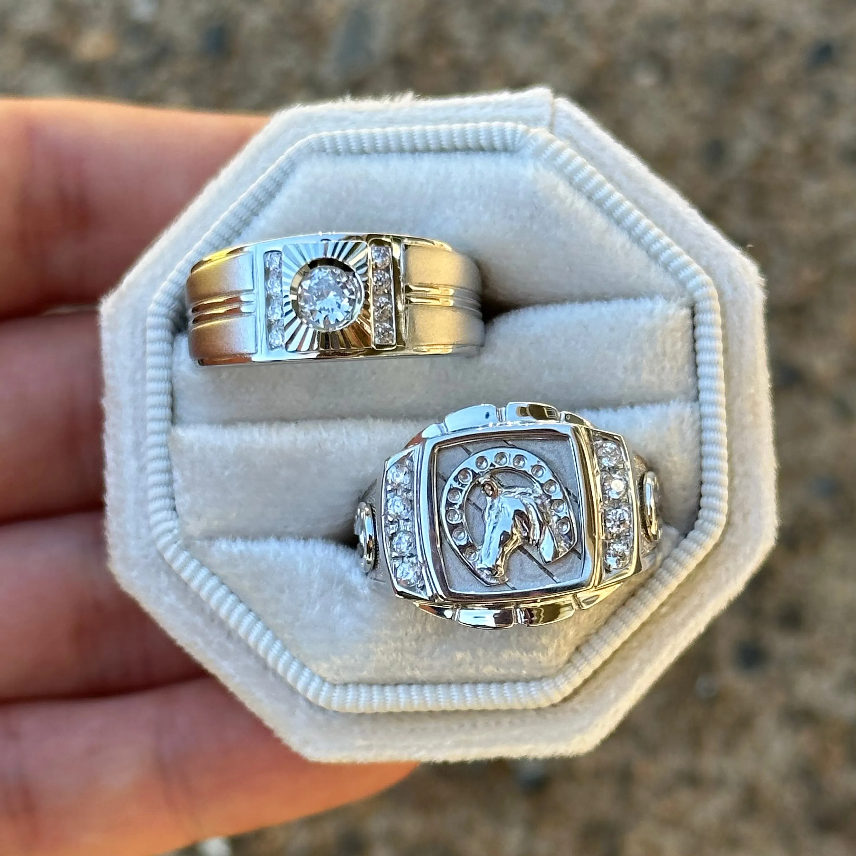 925 Silver Horse Ring 08