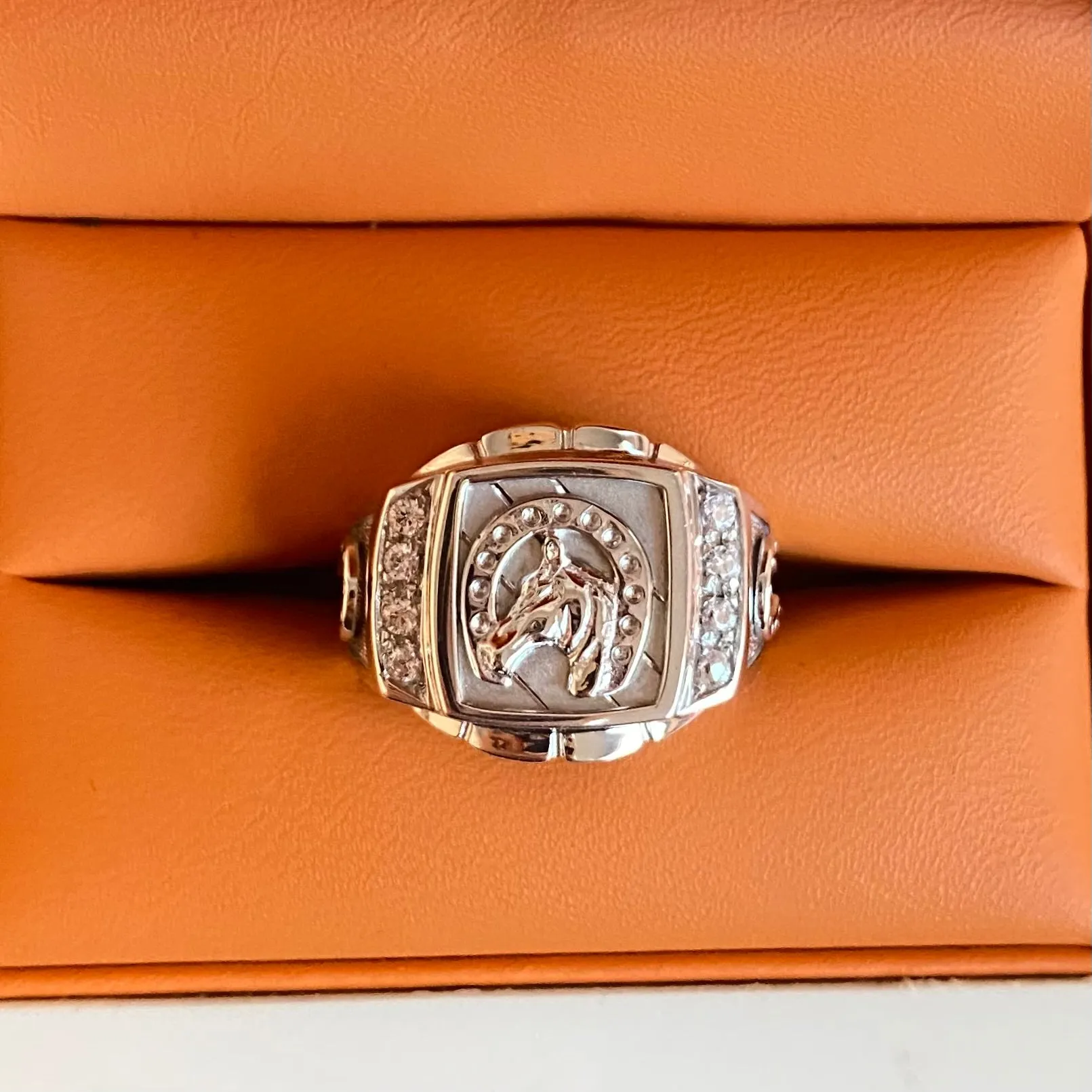 925 Silver Horse Ring 08