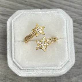Adjustable Stars Ring