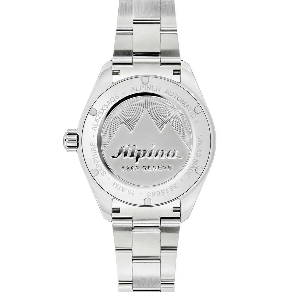 Alpina ALPINER 4 Green Dial Stainless Steel Automatic Men's Watch AL-525GR5AQ6B