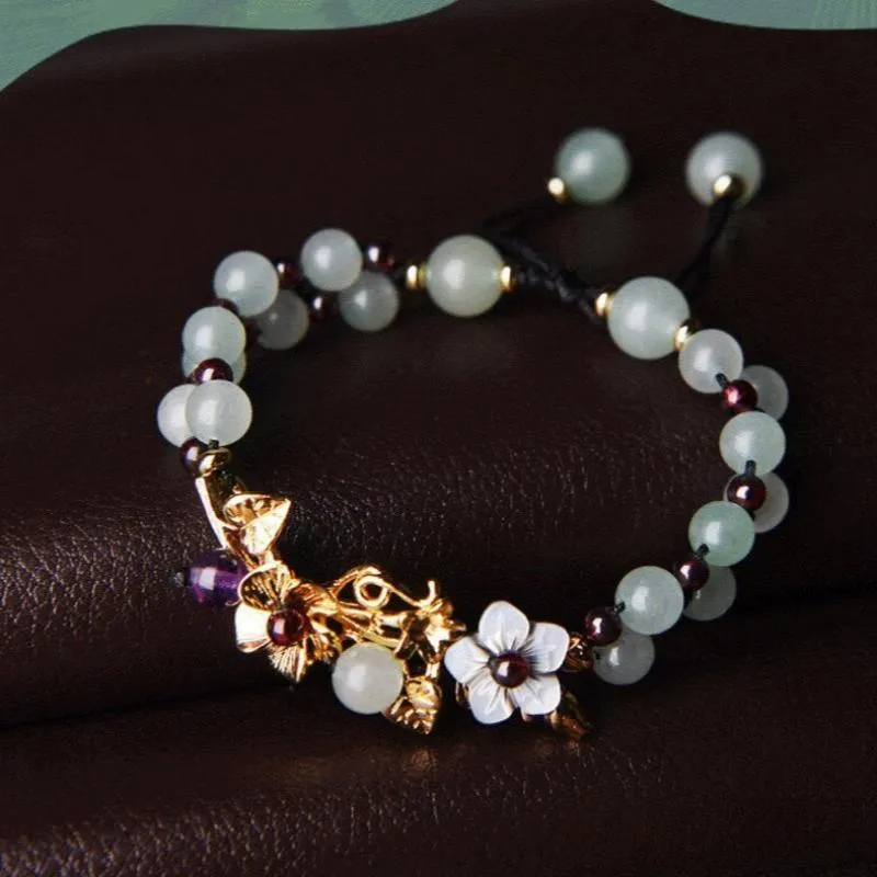 Ancient Tree Thousand Vine Braided Iris Aventurine Bracelet