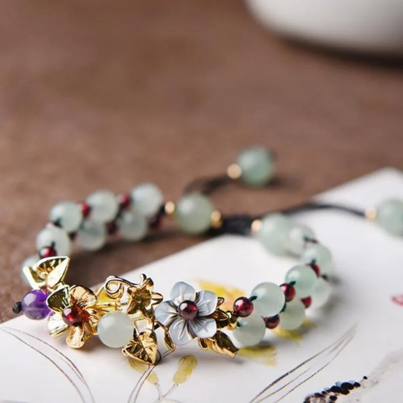 Ancient Tree Thousand Vine Braided Iris Aventurine Bracelet