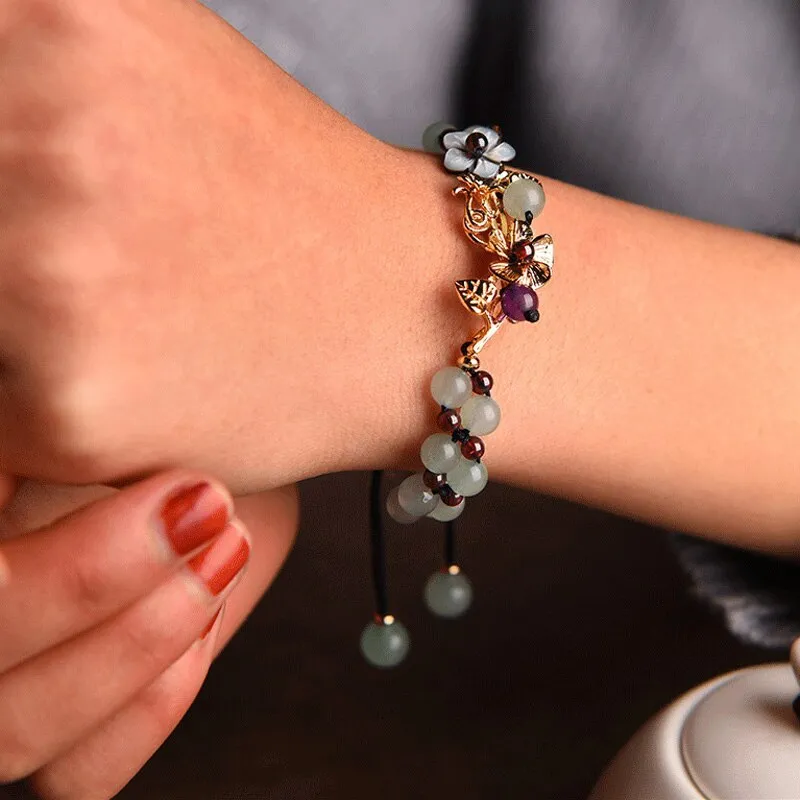 Ancient Tree Thousand Vine Braided Iris Aventurine Bracelet