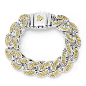 Anthem Two-Tone Curb Link Bracelet | 19mm