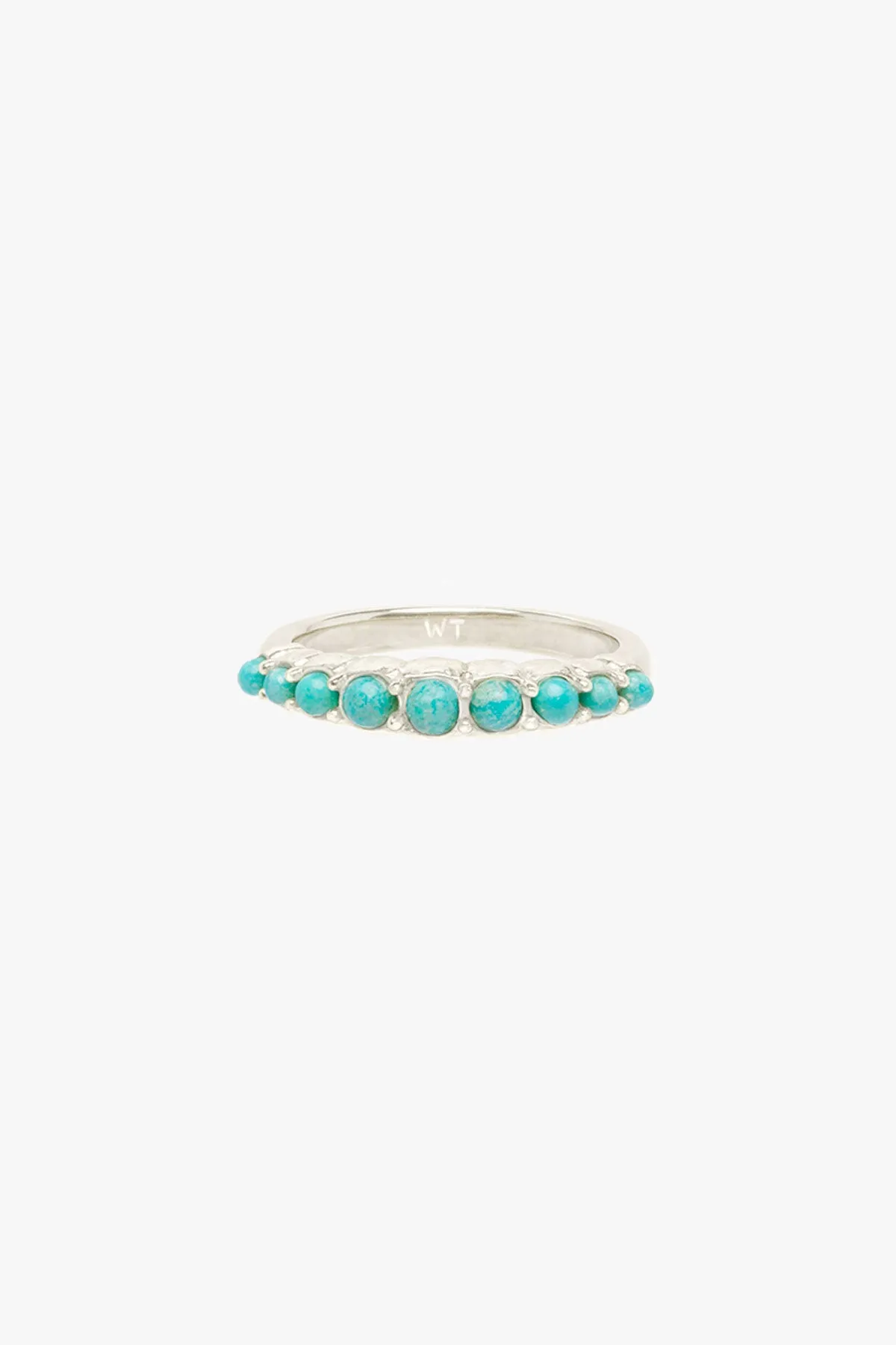 Antique turquoise stone ring silver