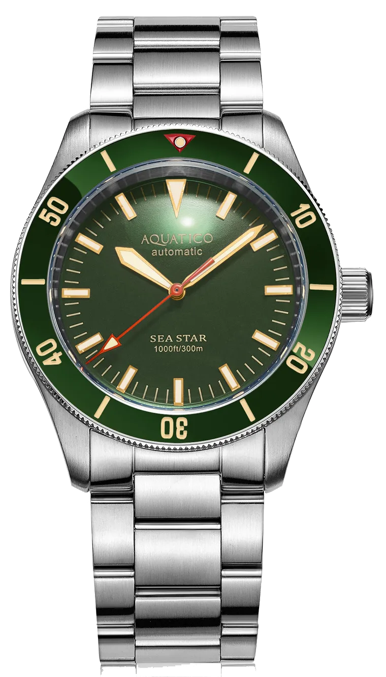 Aquatico Sea Star V2 Green Ceramic Bezel