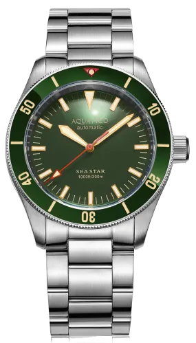 Aquatico Sea Star V2 Green Ceramic Bezel