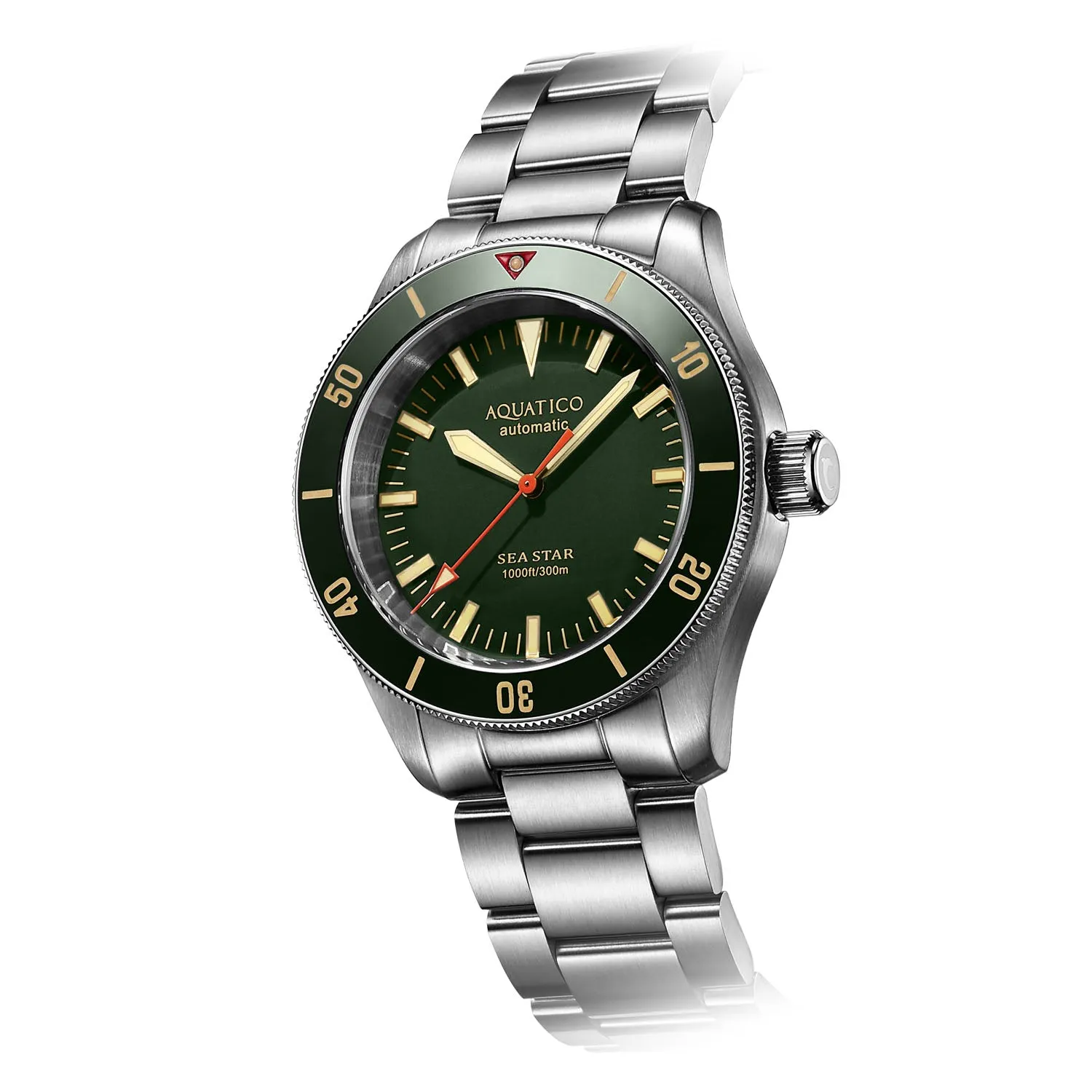 Aquatico Sea Star V2 Green Ceramic Bezel