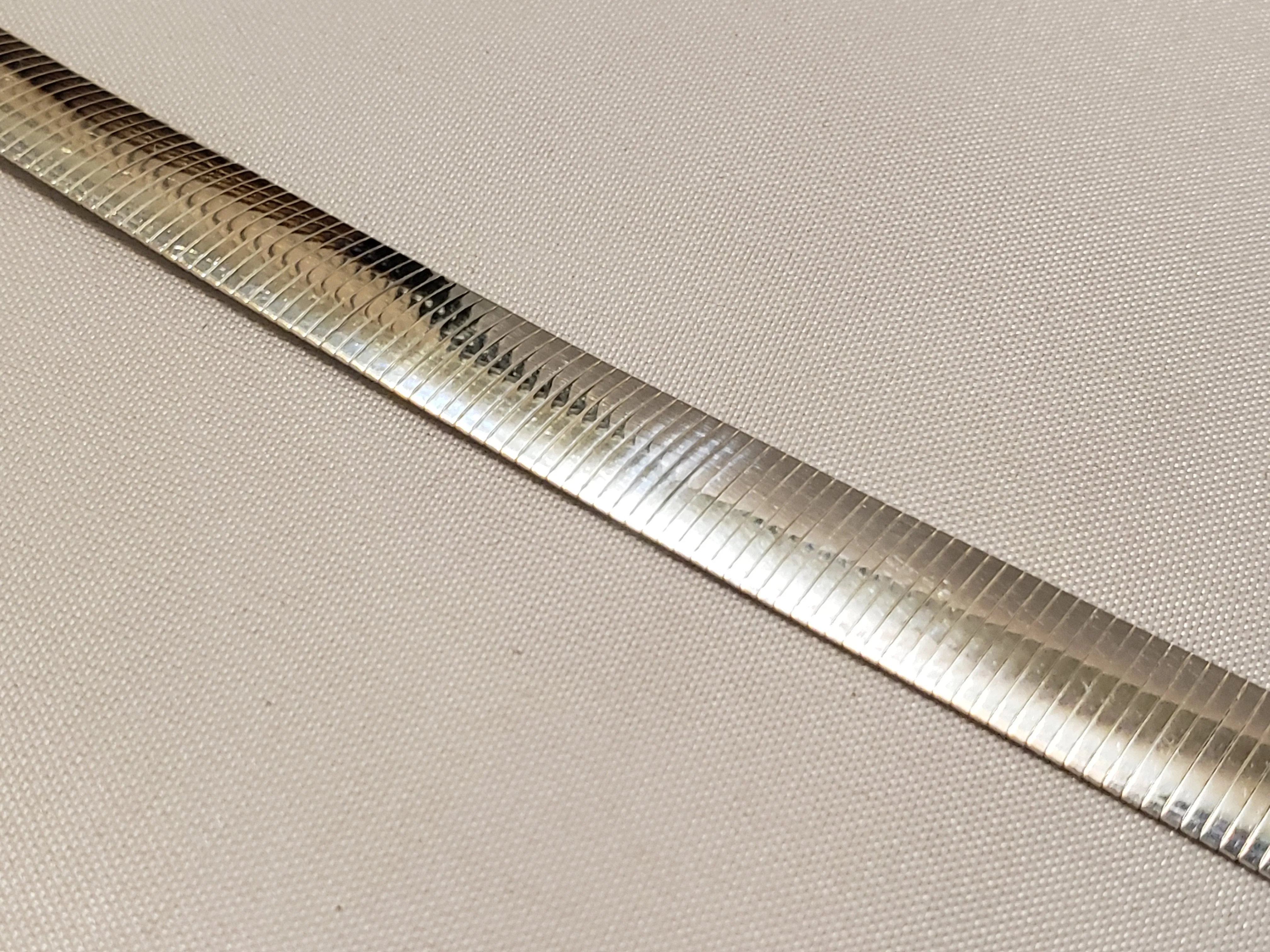 Artisan Crafted, Italian Made 7" Sterling Silver 13g. Diamond Cut, Greek Key Bracelet with Lobster Claw Clasp 