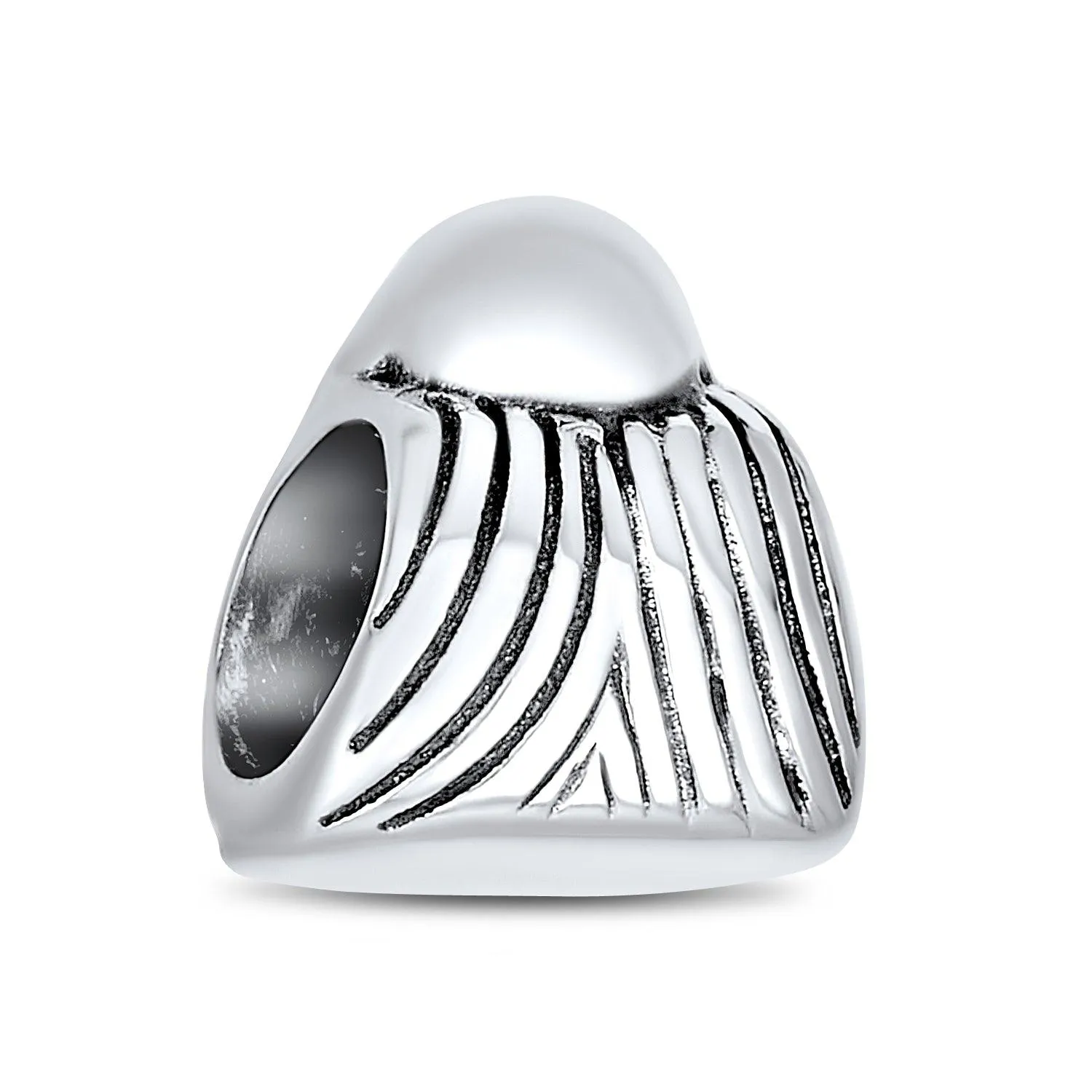 Asian Laughing Buddha Spiritual Mediation Charm Bead Sterling Silver