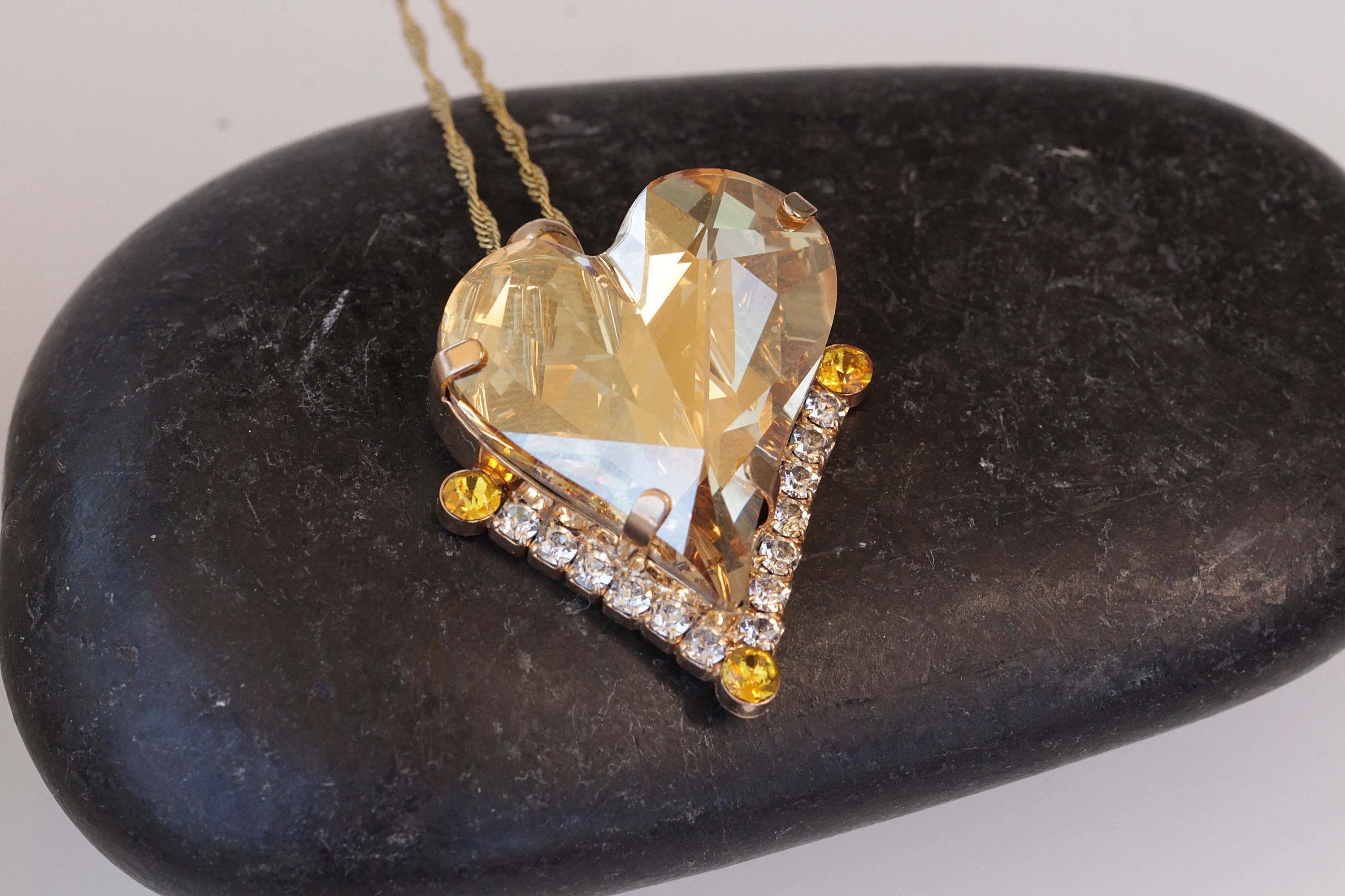 Asymmetrical Heart Necklace