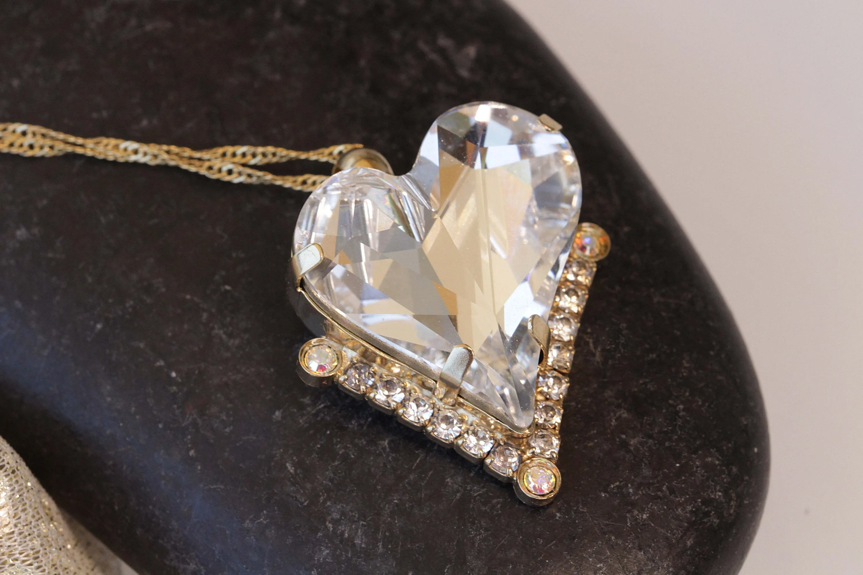 Asymmetrical Heart Necklace