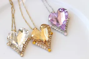 Asymmetrical Heart Necklace