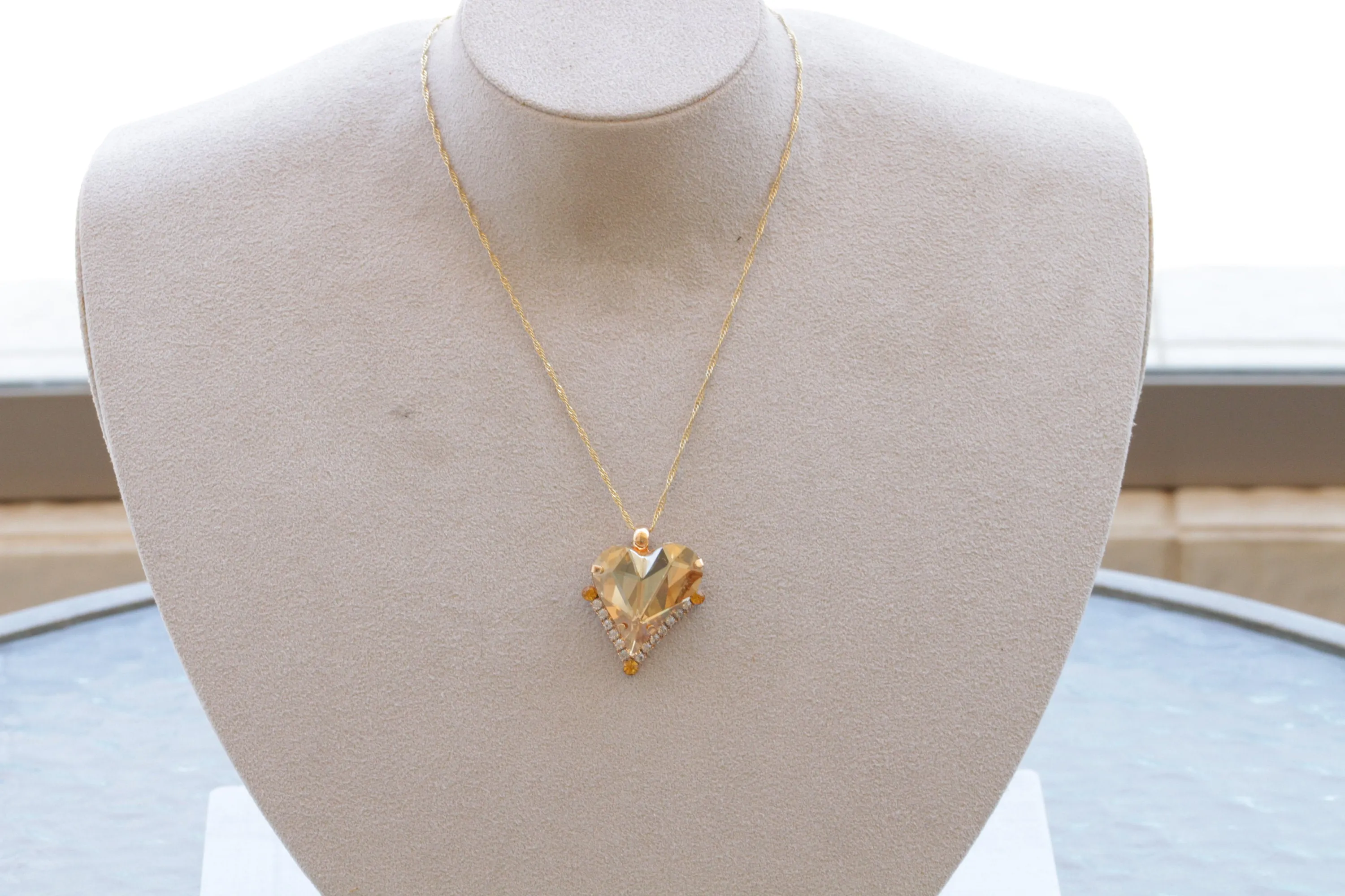 Asymmetrical Heart Necklace