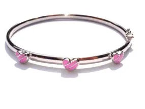 Baby Bangle - Pink Hearts