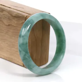 Baikalla Blue-Green Classic Real Jadeite Jade Bangle Bracelet (59.58mm) #937