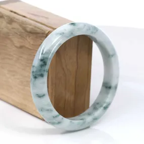 Baikalla Natural Burmese Blue-green Jadeite Jade Bangle Bracelet (59.51mm) #T080