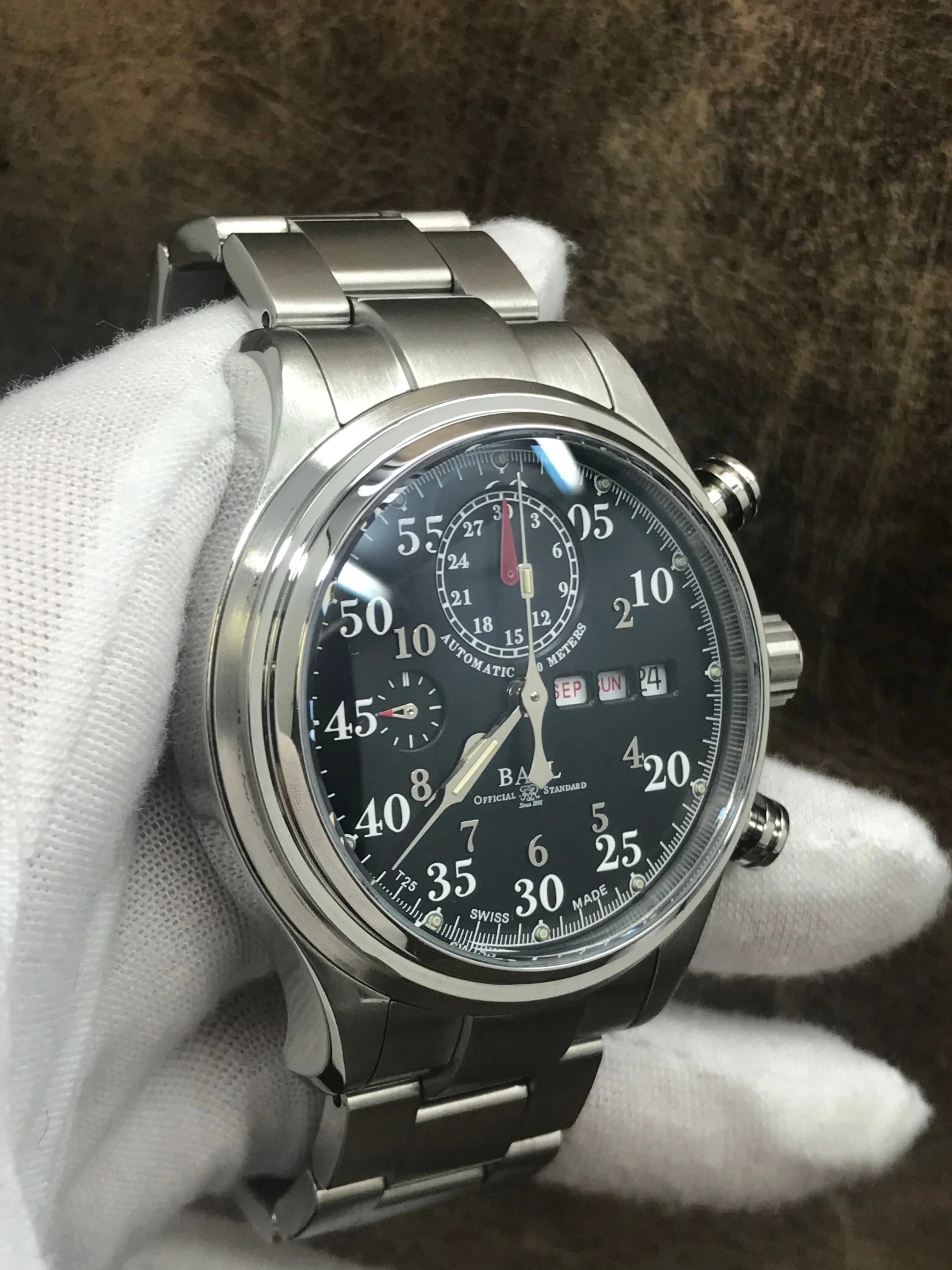 Ball Trainmaster Racer CM1030D-S1J-BK Black Dial Automatic Men's Watch