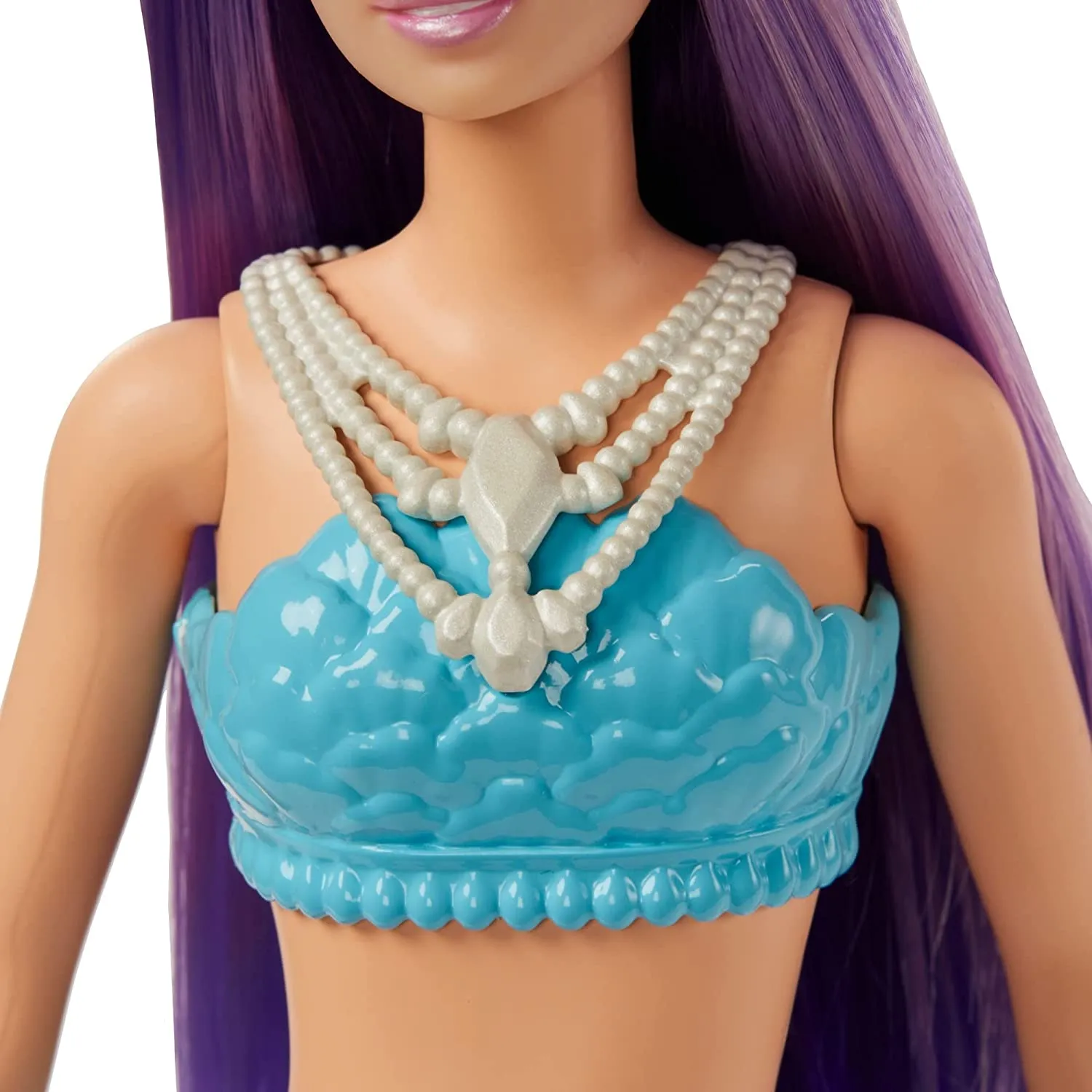 Barbie Dreamtopia Mermaid Doll (Purple Hair) with Blue & Purple Ombre Mermaid Tail and Tiara, Toy for Kids Ages 3 Yrs & Up