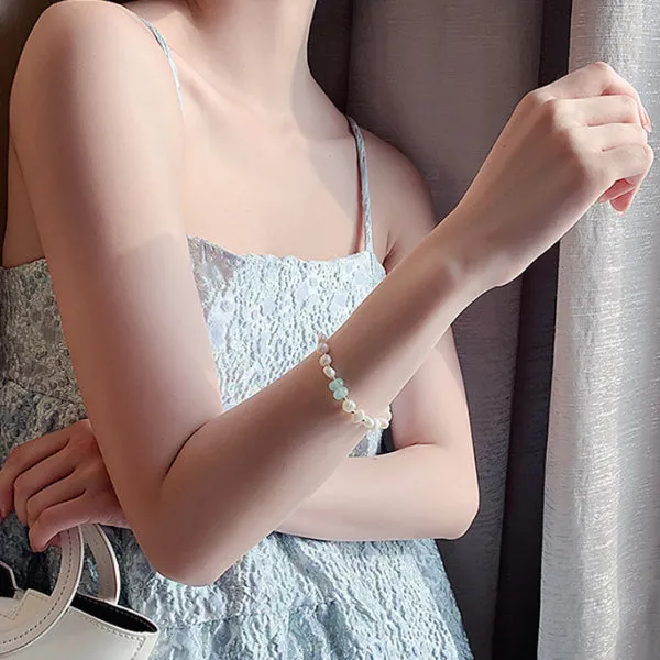 Baroque Freshwater Pearl Bracelet 巴洛克淡水珍珠手鍊 KJBR16228