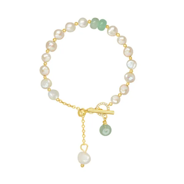 Baroque Freshwater Pearl Bracelet 巴洛克淡水珍珠手鍊 KJBR16228