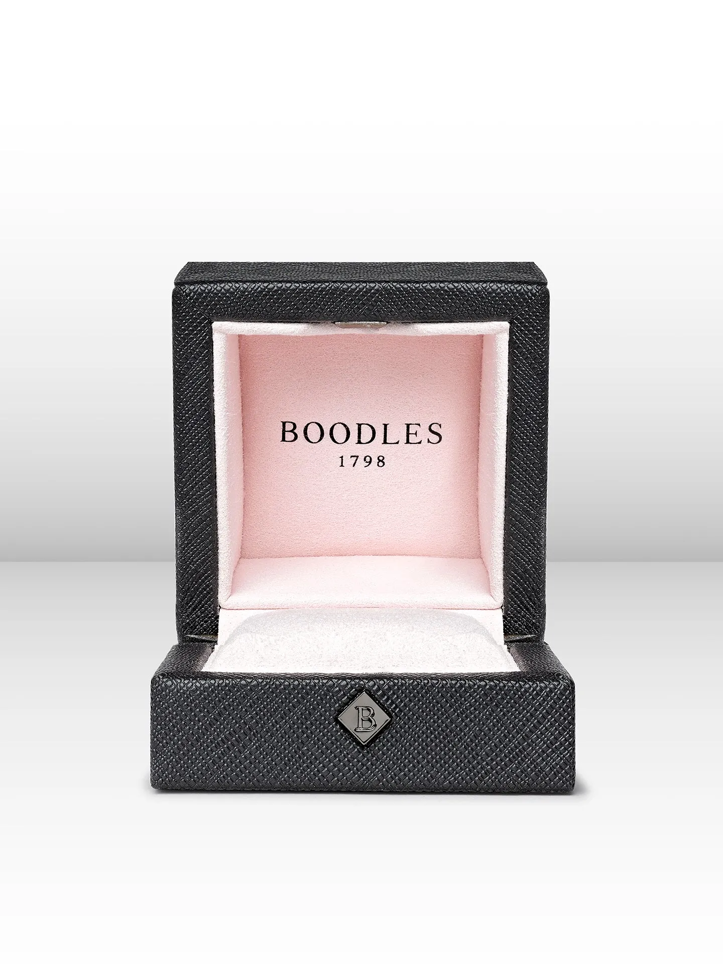 Be Boodles Platinum Rose Gold Diamond Double Ring