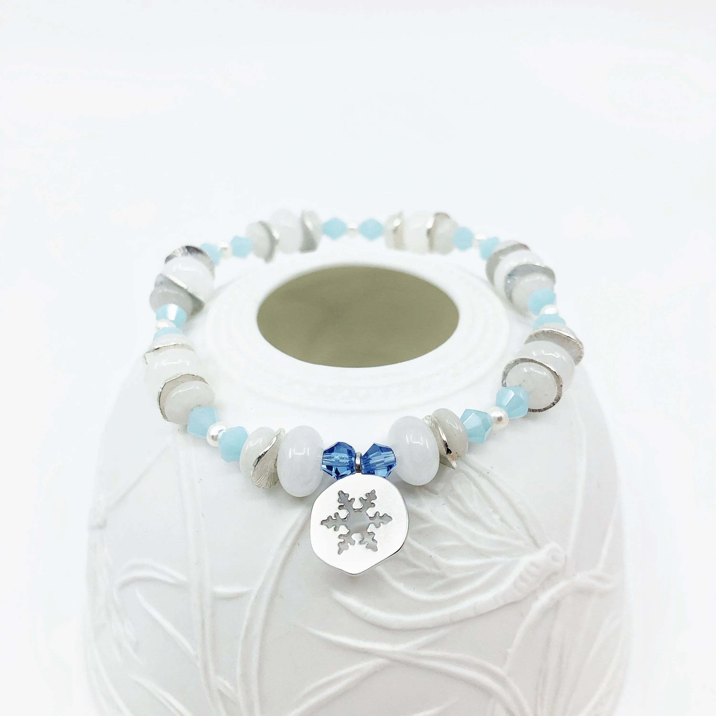 Beaded Snowflake Bracelet