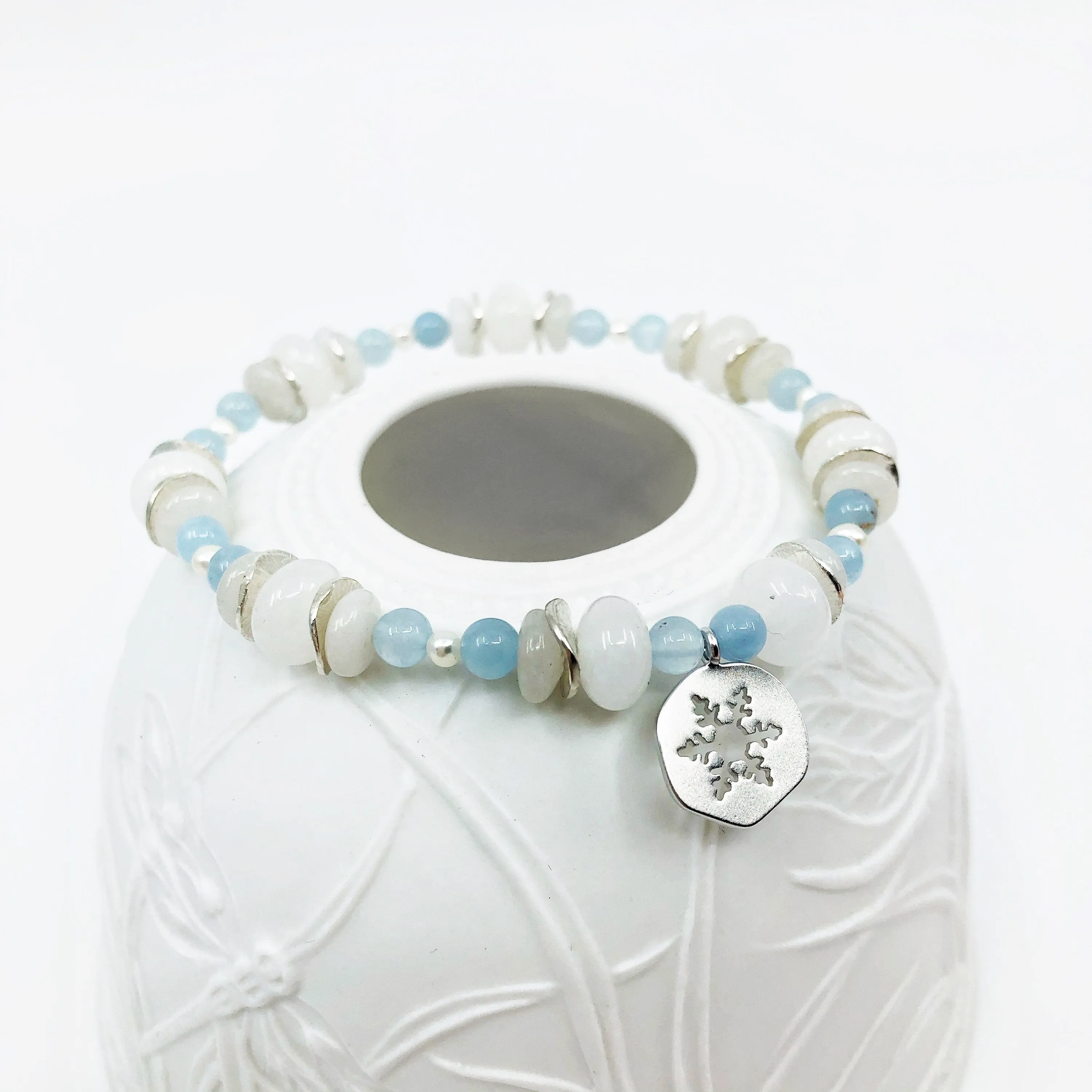 Beaded Snowflake Bracelet