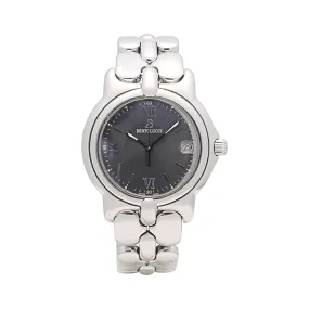 Bertolucci Watch Stainless Steel Gray Dial 36mm Quartz (Preowned)(SOLD AS IS)